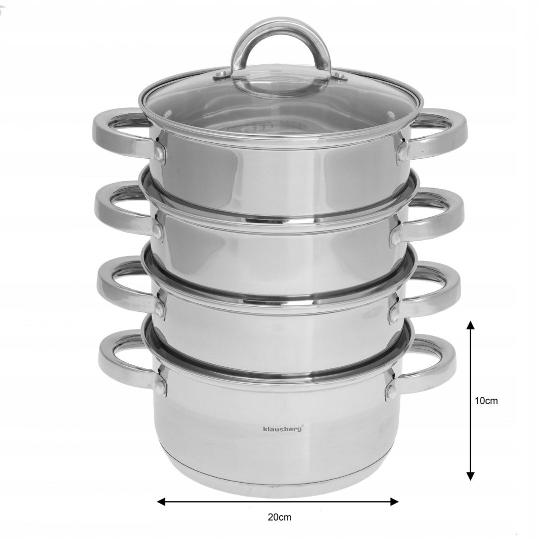GARNKI GARNEK DO GOTOWANIA NA PARZE PAROWAR