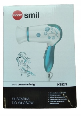 SUSZARKA DO WŁOSÓW MAŁA SKŁADNA MOCNA 1200W Eldom