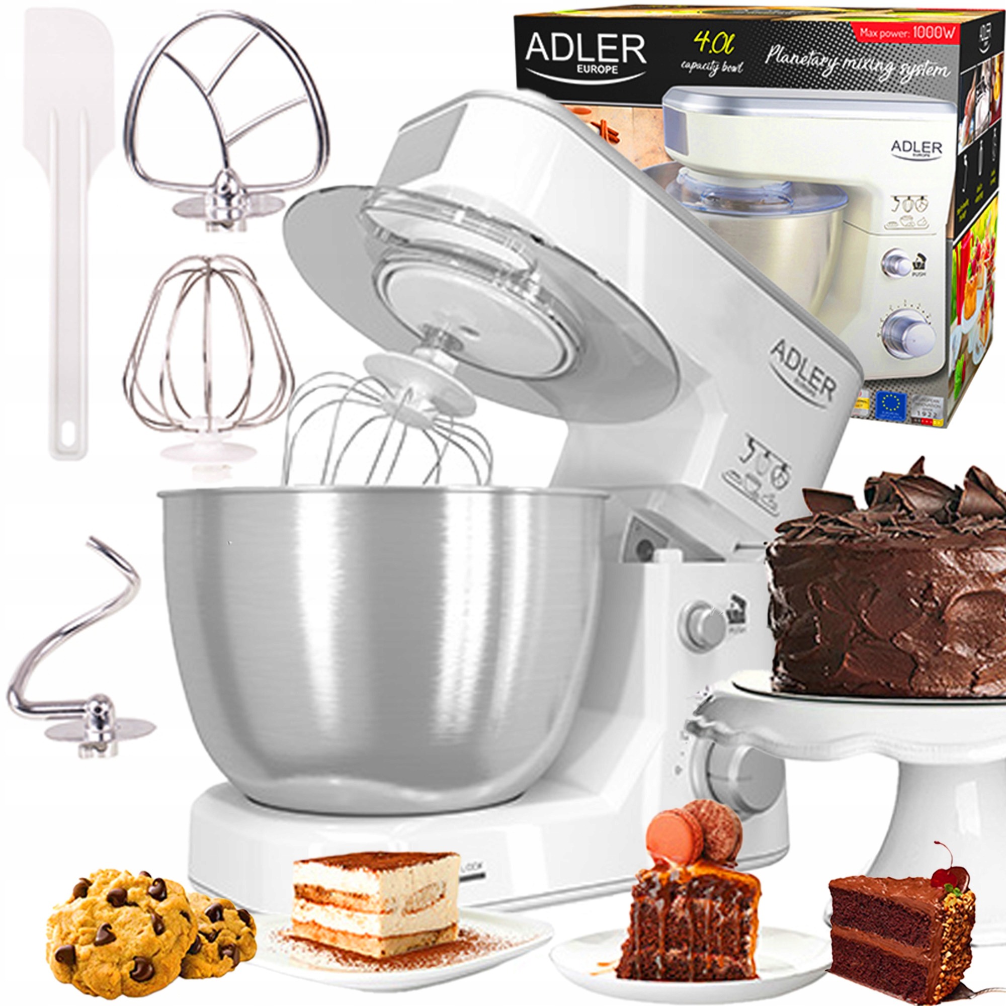 ROBOT KUCHENNY ROBOT PLANETARNY MIKSER DUŻA MISA 4L SUPER MOCNY