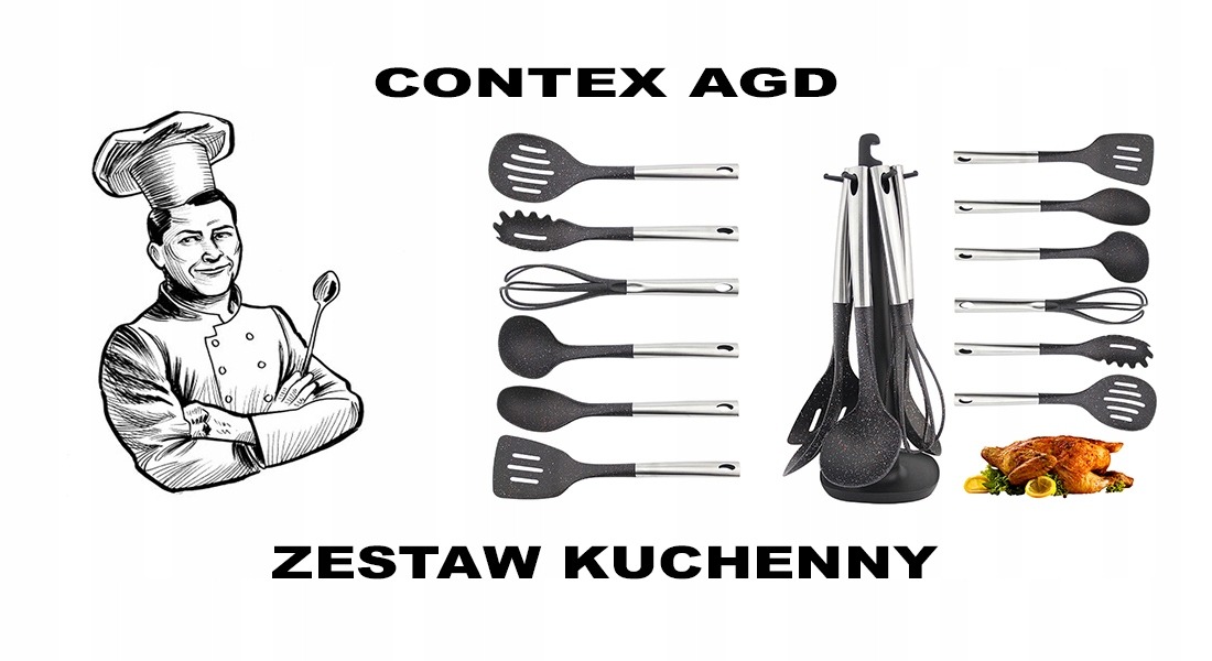 Przybory Kuchenne Zestaw Przyborów Kuchennych Akcesoria 7 el