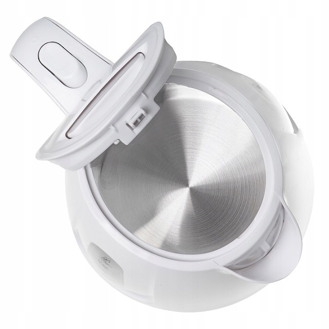 CZAJNIK ELEKTRYCZNY bezprzewodowy mały turystyczny 850W 1 l biały