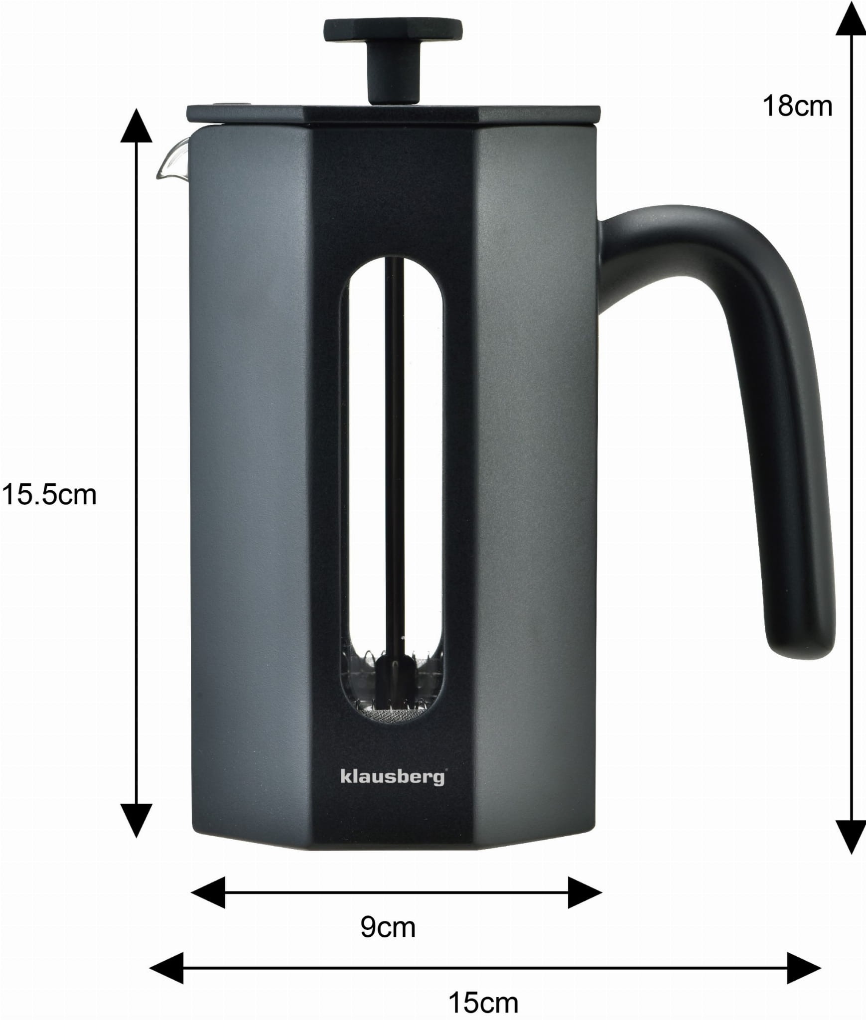 Zaparzacz do kawy herbaty KAWIARKA 800ml dzbanek