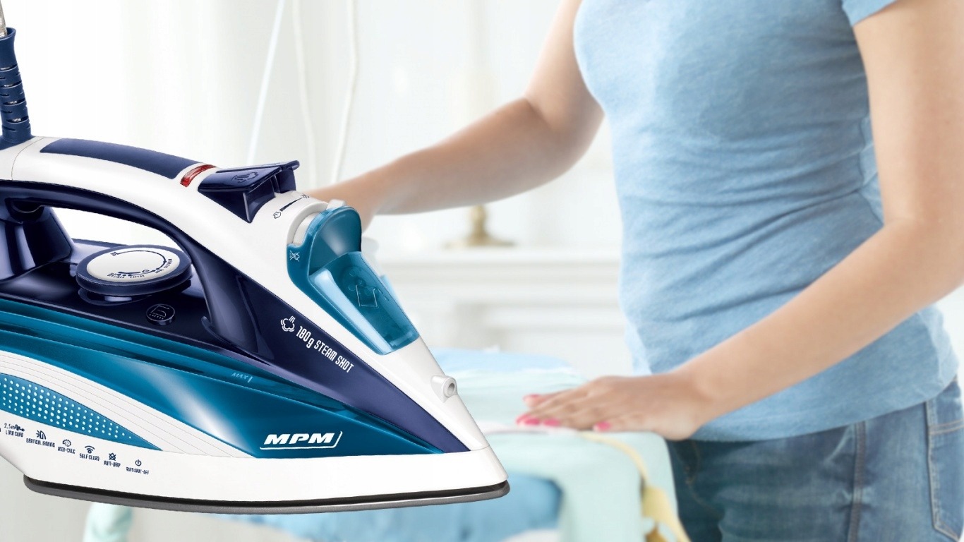 Żelazko parowe ceramiczne 2800W MPM MZE21/NS