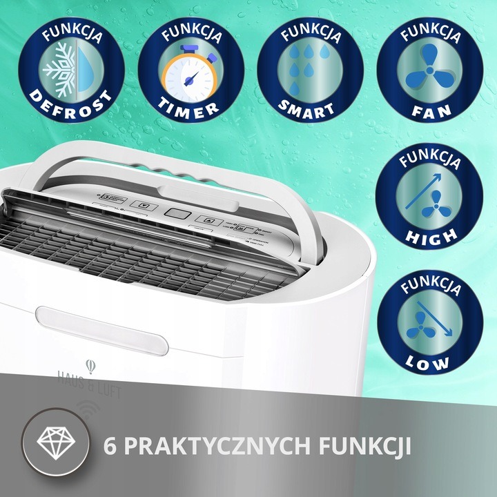 OSUSZACZ POWIETRZA Pochłaniacz wilgoci WIFI 20L/24H HL-OS-20/WIFI