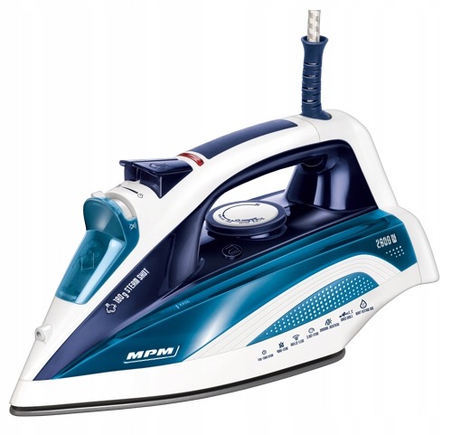 Żelazko parowe ceramiczne 2800W MPM MZE21/NS