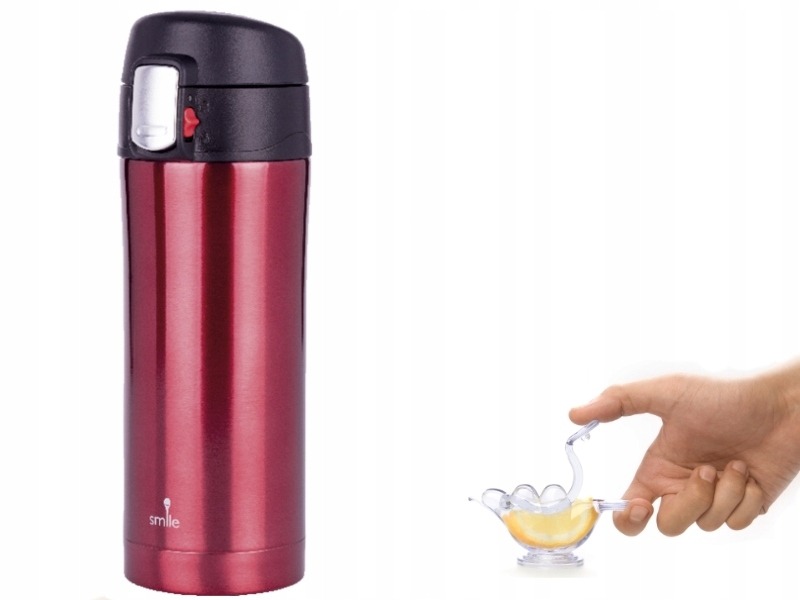 Termos Kubek Termiczny Podróżny 300ml czerwony