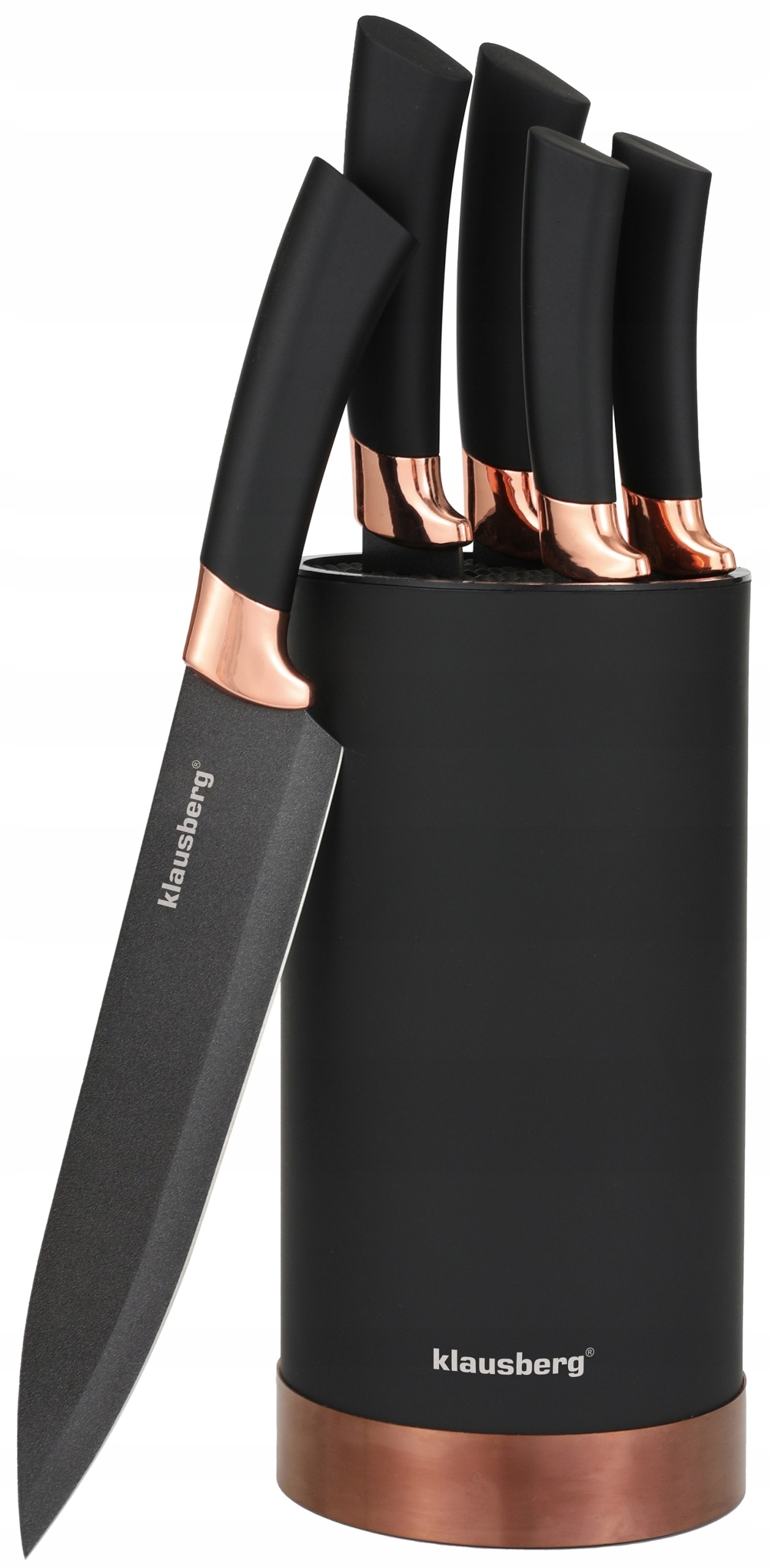 ZESTAW NOŻY KUCHENNYCH NOŻE KUCHENNE STOJAK Blok na Noże 6 el. KLAUSBERG