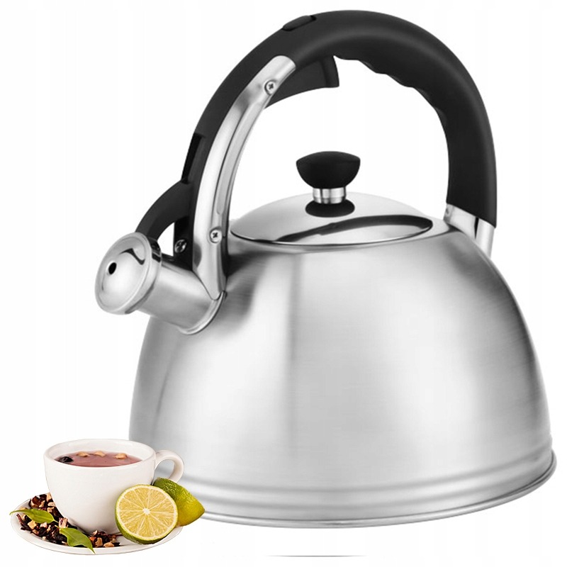 CZAJNIK elegancki tradycyjny stalowy indukcja gaz SATYNA 3L