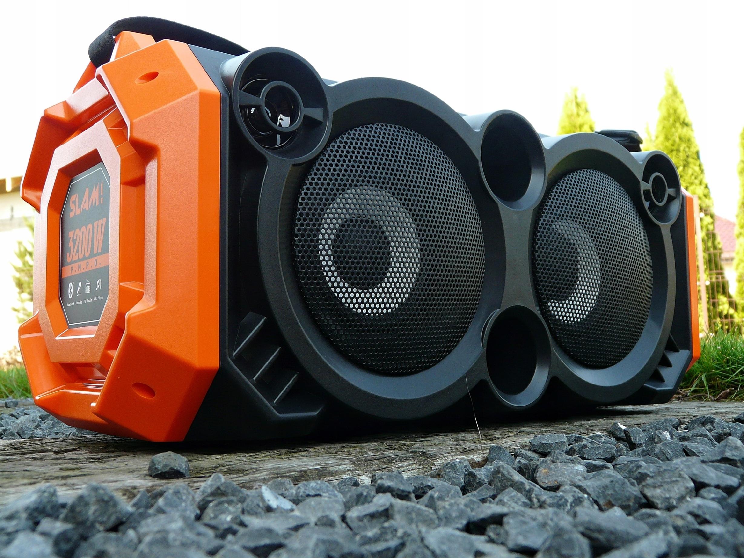 GŁOŚNIK BLUETOOTH PRZENOŚNY 100W PARTY BOX BASS REFLEX KARAOKE KOLUMNA