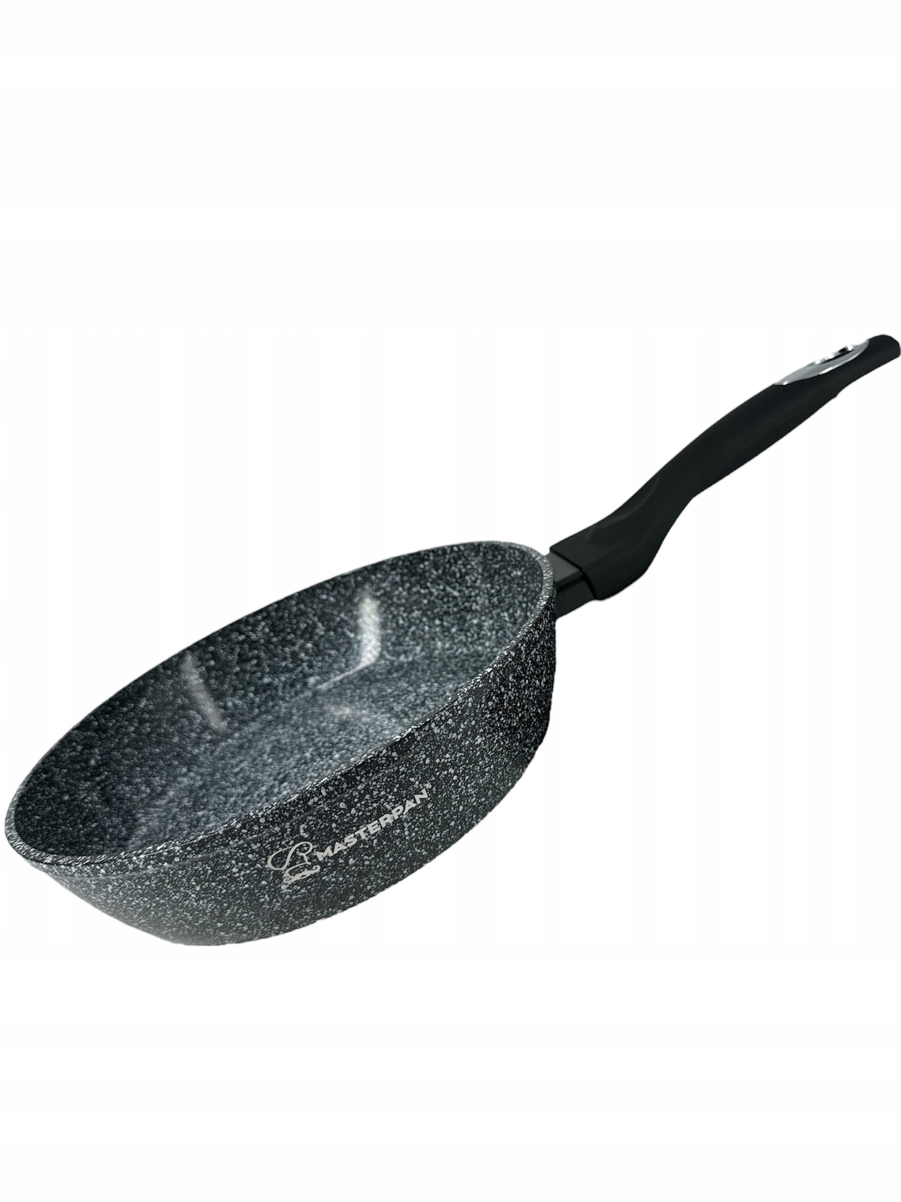 Patelnia tradycyjna ALUMINIOWA MARMUROWA ZAPOBIEGA PRZYWIERANIU 30 cm