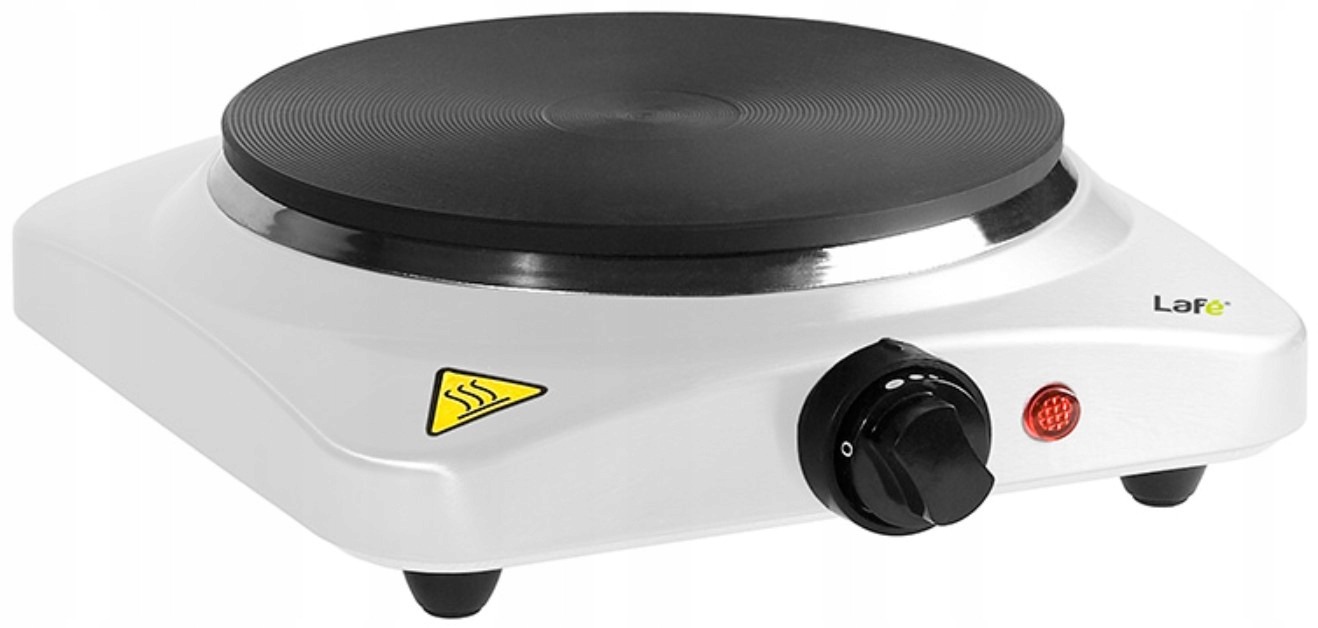 Kuchenka elektryczna PRZENOŚNA jednopłytowa Lafe Termostat 1500W Biała