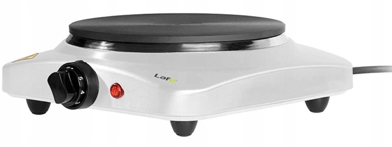 Kuchenka elektryczna PRZENOŚNA jednopłytowa Lafe Termostat 1500W Biała