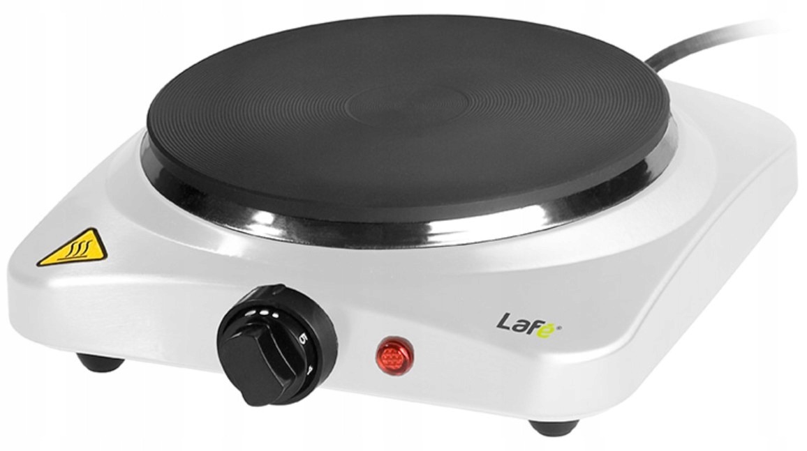Kuchenka elektryczna PRZENOŚNA jednopłytowa Lafe Termostat 1500W Biała