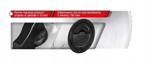 Krajalnica MPM MKR-04M srebrny/szary 150 W