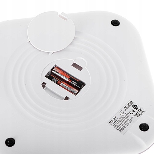 Waga kuchenna szklana biała Adler AD3180 biały 10 kg