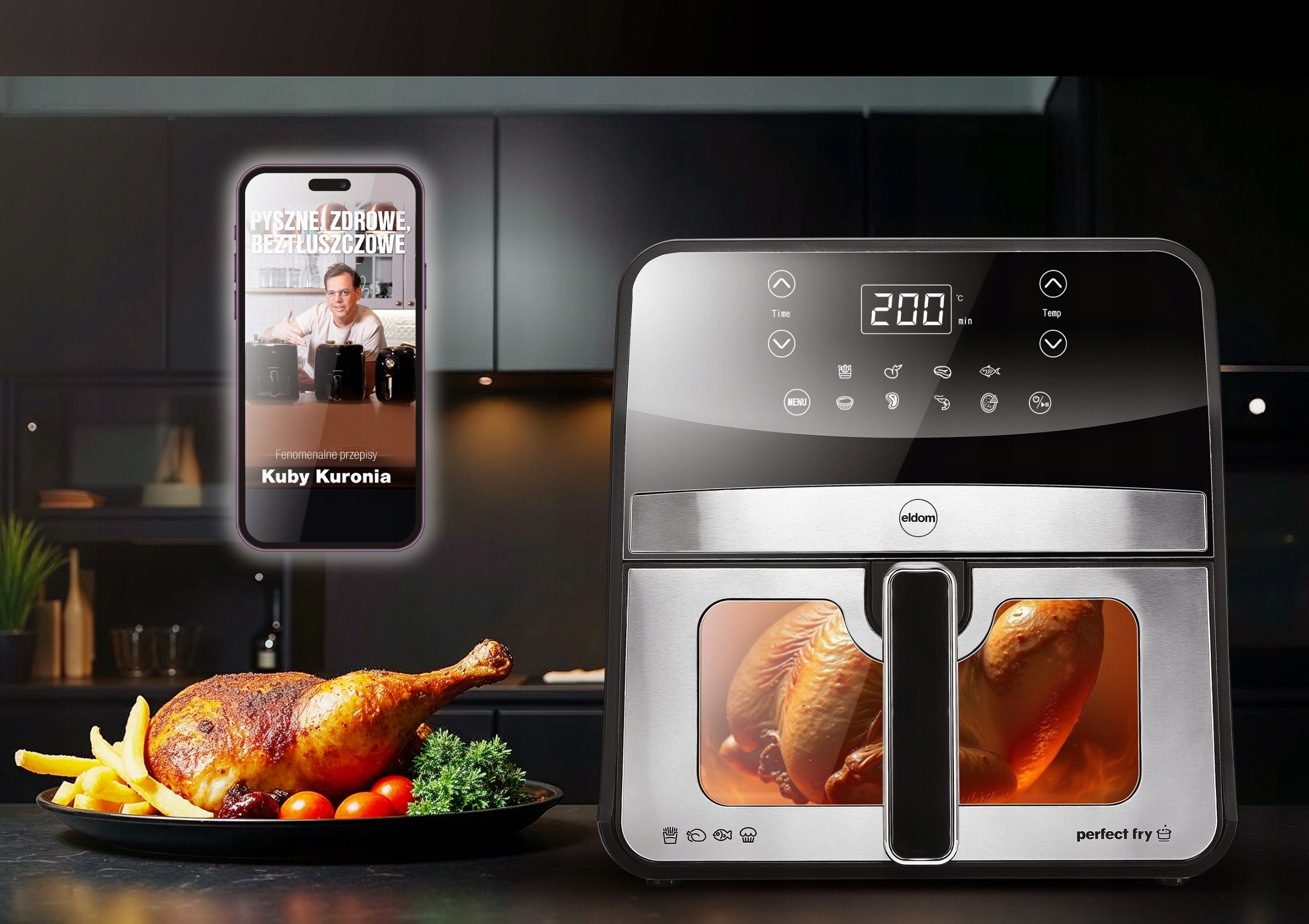 Frytkownica beztłuszczowa AIRFRYER Eldom FR50 1800 W 6,5 l