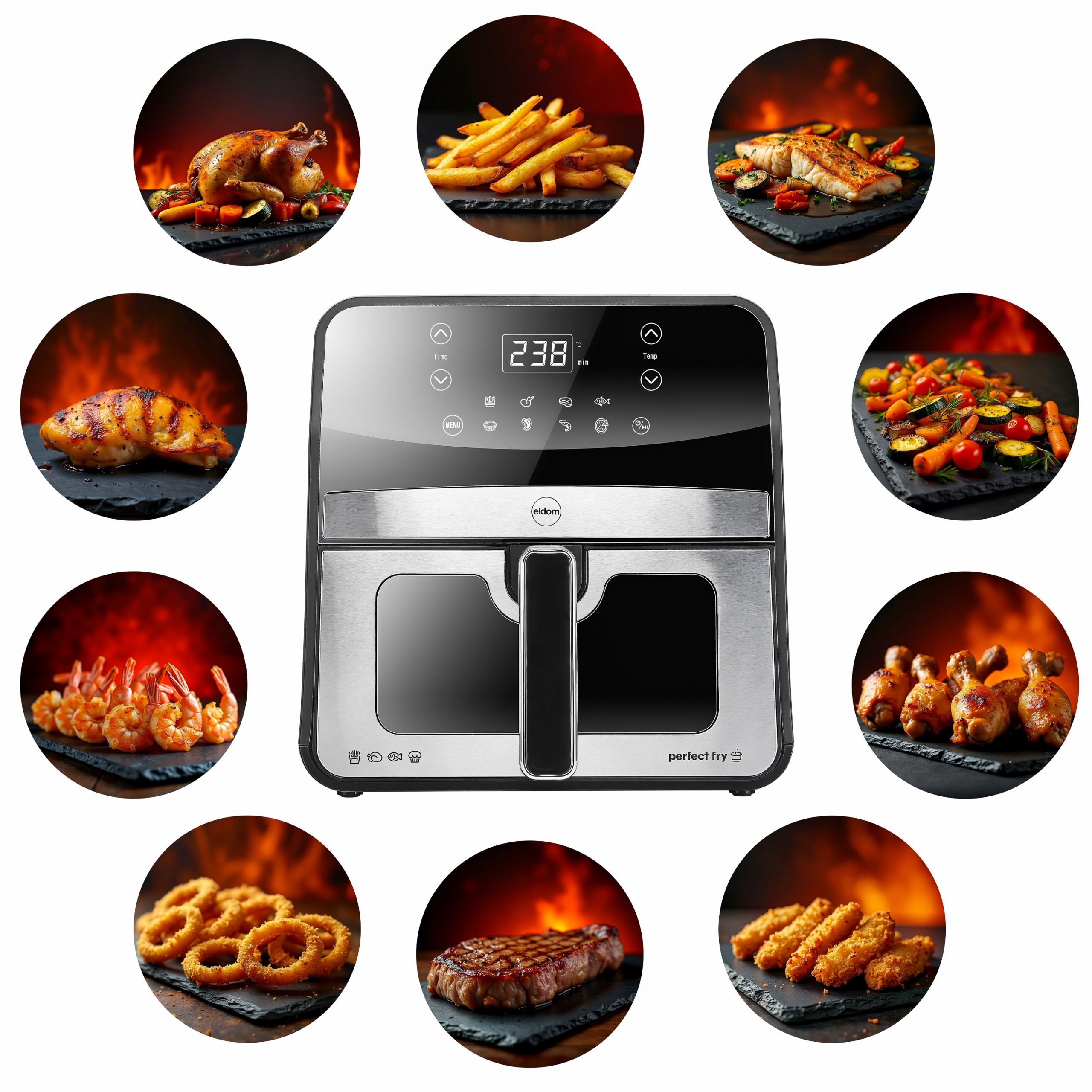 Frytkownica beztłuszczowa AIRFRYER Eldom FR50 1800 W 6,5 l