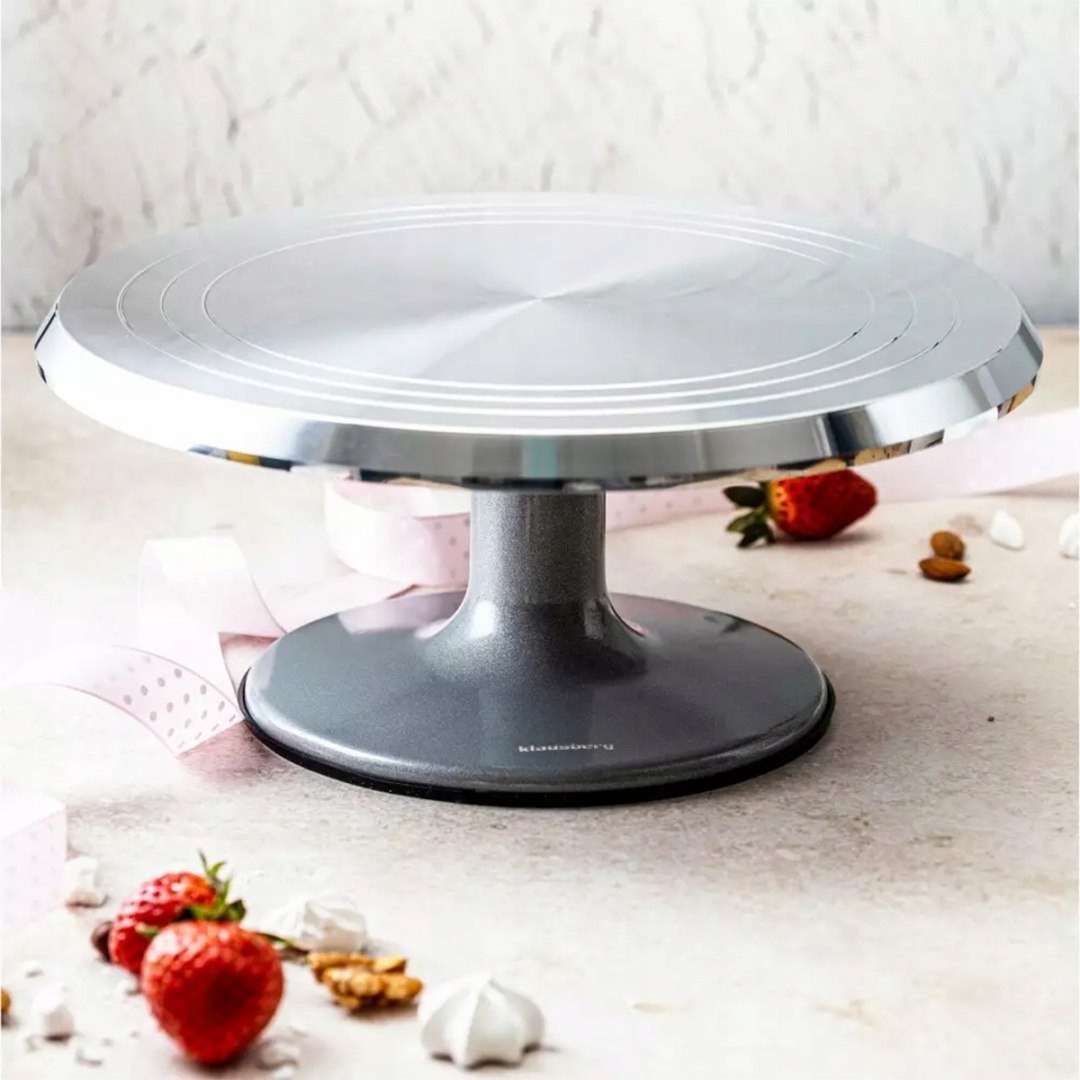 Duża PROFESJONALNA PATERA OBROTOWA DO CIASTA TORTU Ciastek 30CM KLAUSBERG