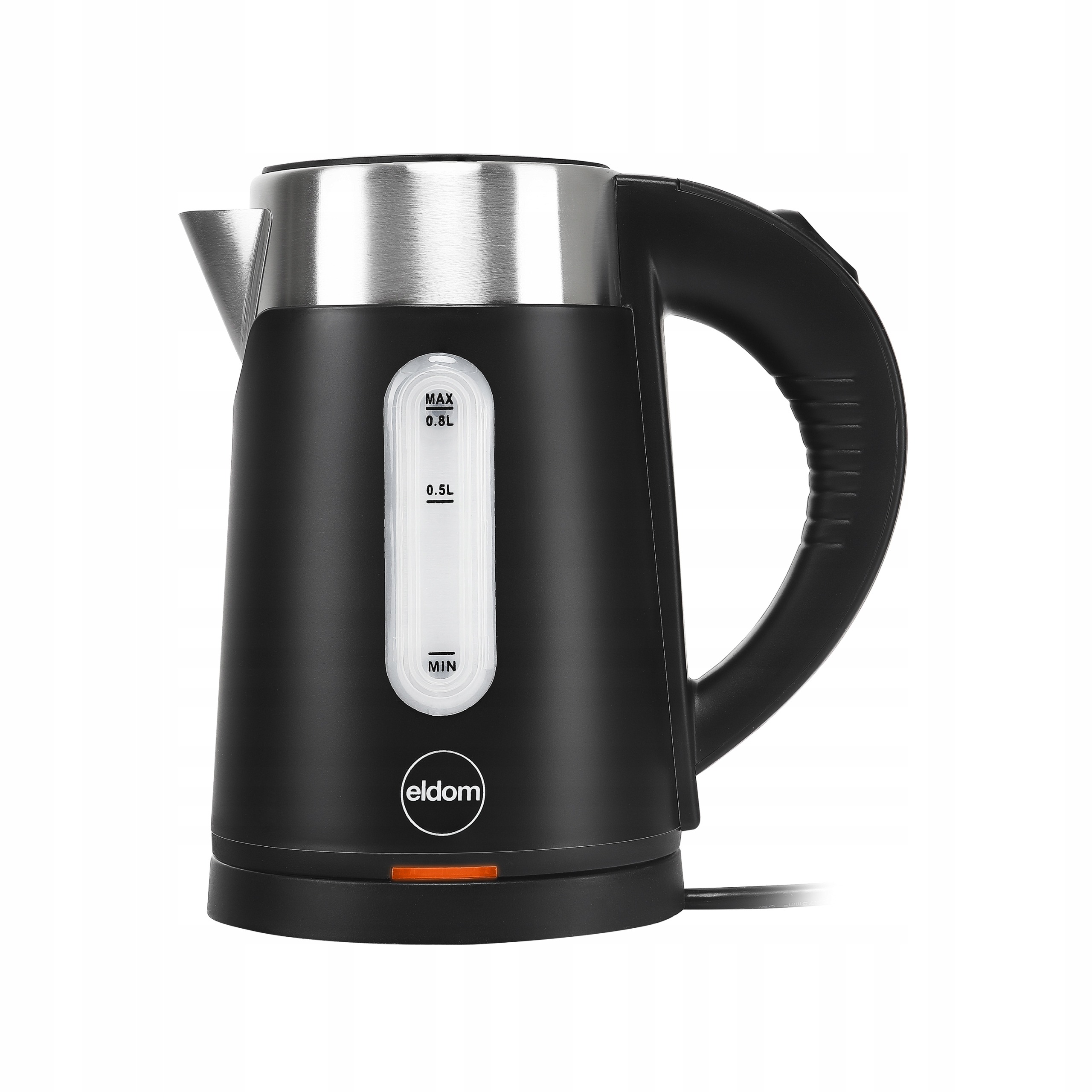 Czajnik elektryczny bezprzewodowy elegancki Eldom C185 1000 W 0,8 l czarny