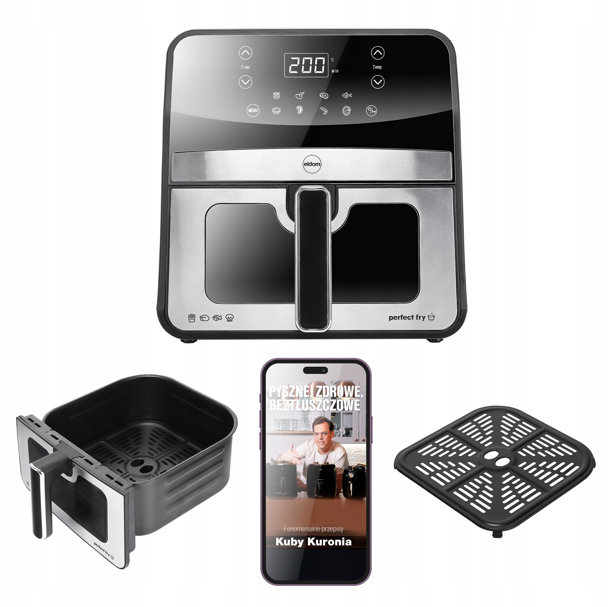 Frytkownica beztłuszczowa AIRFRYER Eldom FR50 1800 W 6,5 l