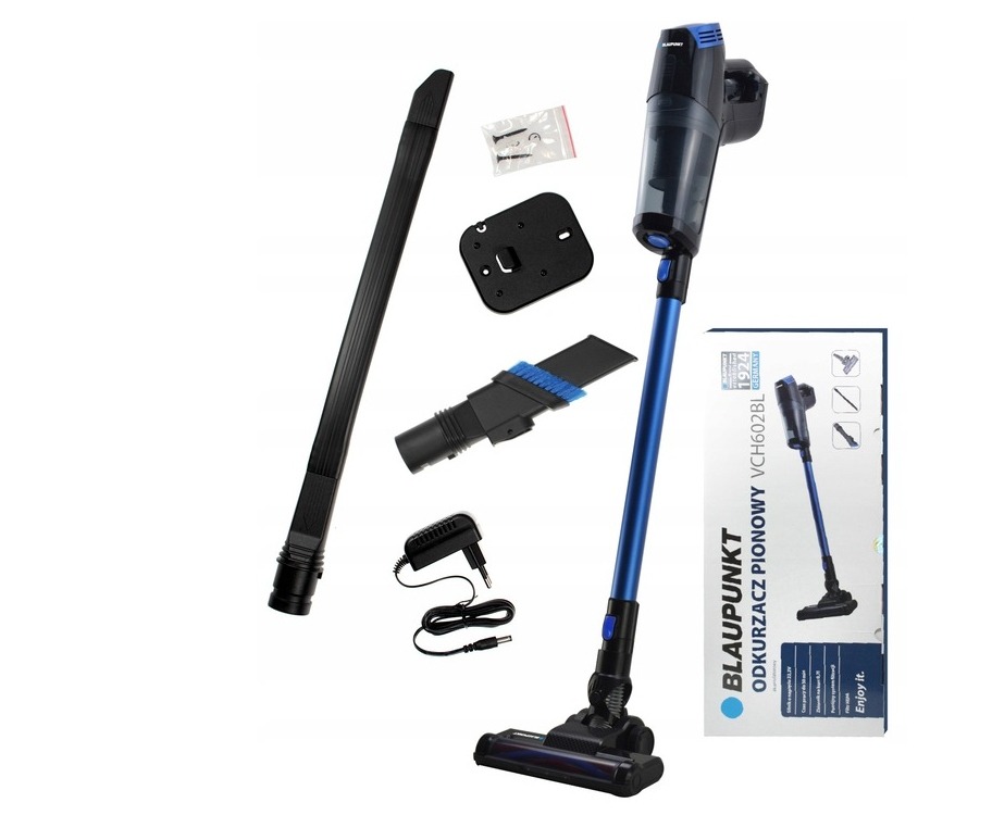 ODKURZACZ PIONOWY BEZPRZEWODOWY LED Blaupunkt VCH-602BL