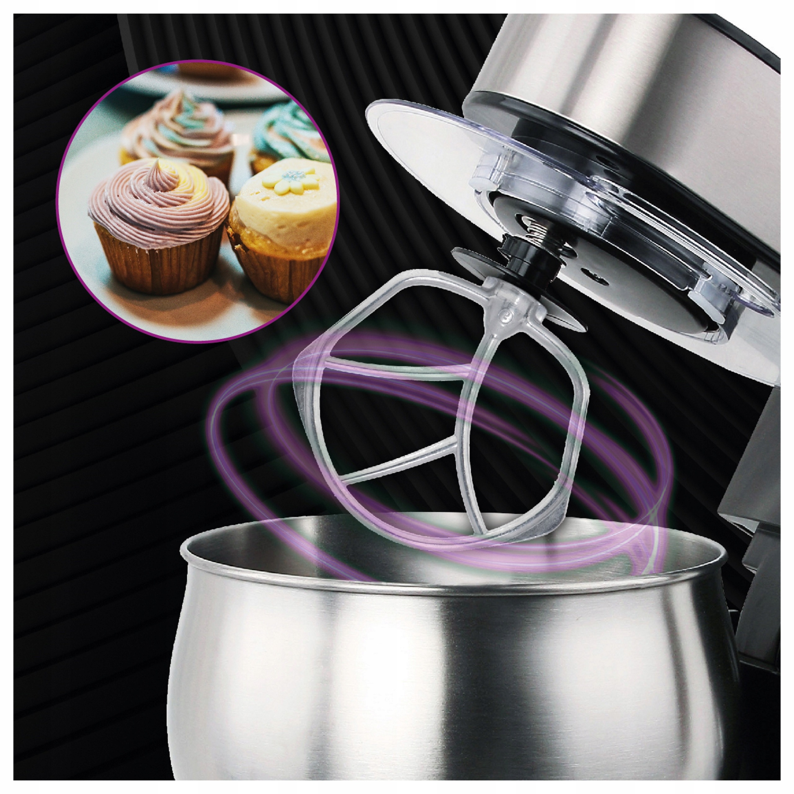 ROBOT KUCHENNY ROBOT PLANETARNY MIKSER DUŻA MISA 4L SUPER MOCNY 2000 W