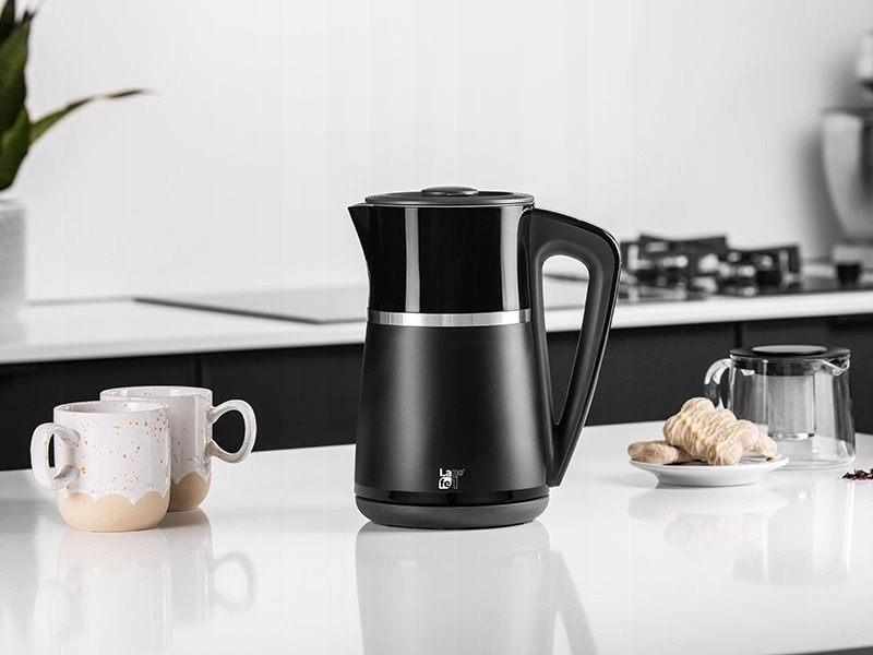 Czajnik elektryczny z regulacją temperatury BEZPRZEWODOWY LAFE 1,7L Czarny