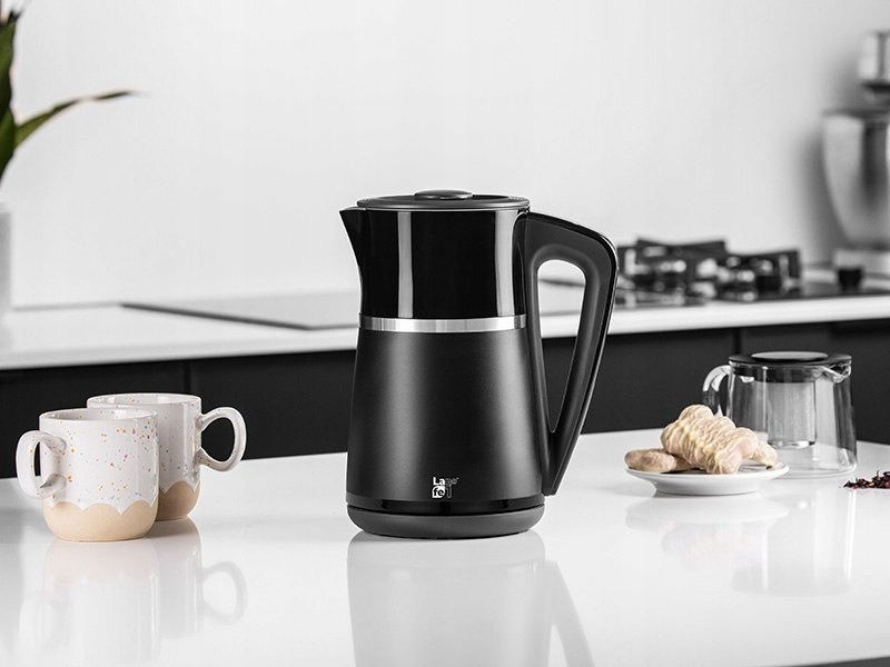 Czajnik elektryczny z regulacją temperatury BEZPRZEWODOWY LAFE 1,7L Czarny
