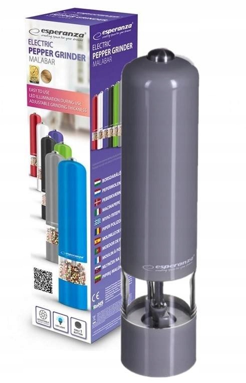 MŁYNEK ELEKTRYCZNY DO SOLI PIEPRZU 2 SZTUKI Zestaw