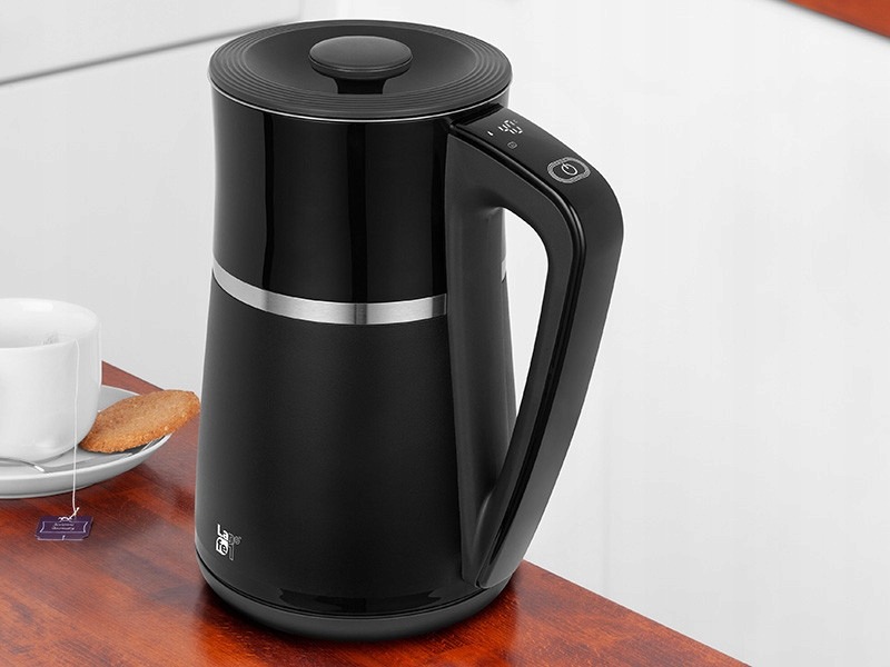 Czajnik elektryczny z regulacją temperatury BEZPRZEWODOWY LAFE 1,7L Czarny