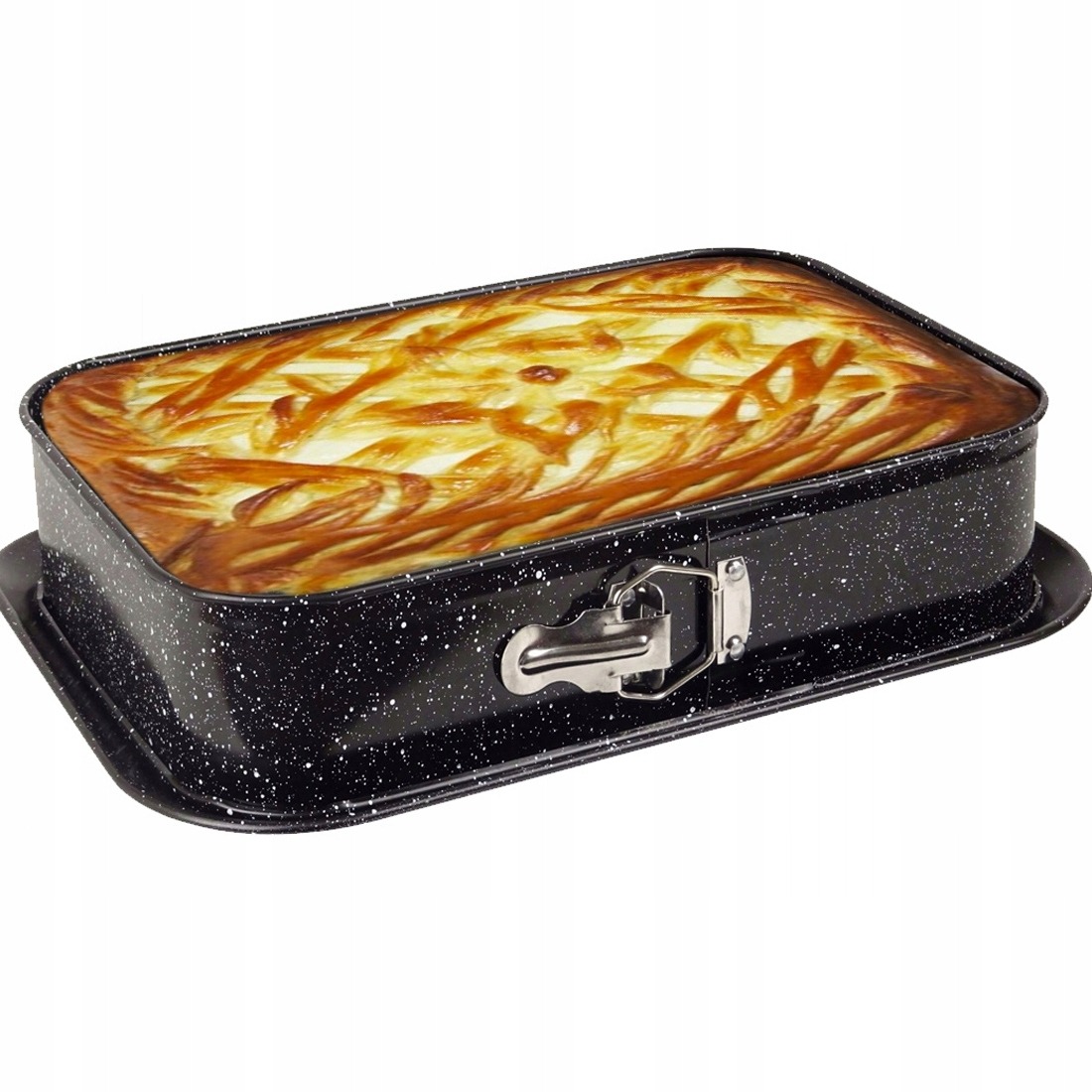FORMA DO PIECZENIA TORTOWNICA BLACHA PROSTOKĄTNA STAL NIERDZEWNA NON-STICK