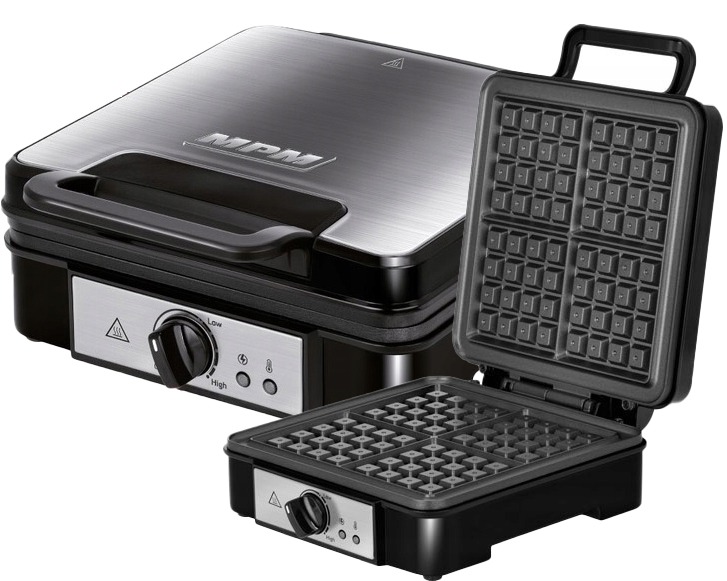 GOFROWNICA DUŻA 4 GOFRY MOCNA 1200W INOX