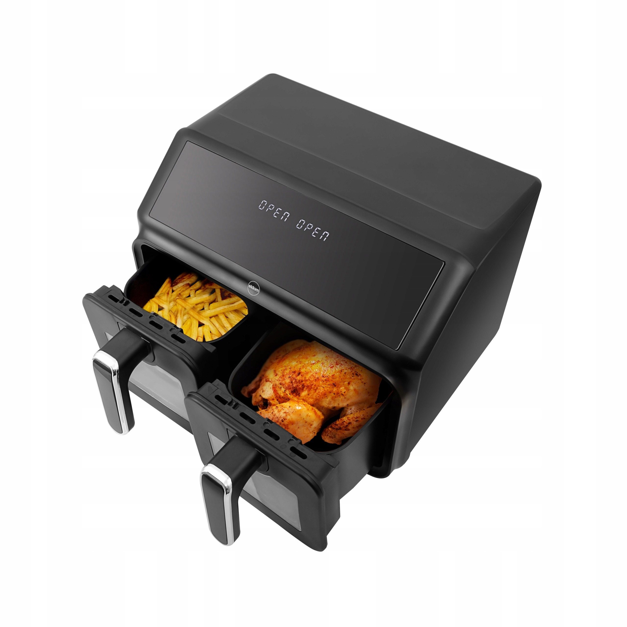 FRYTOWNICA BEZTŁUSZCZOWA AIRFRYER FRYTKOWNICA Eldom FR210 DUŻA PODWÓJNA 8L