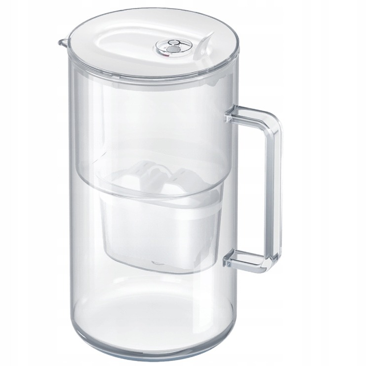 Dzbanek filtrujący szklany Aquaphor Glass 2,5l biały z 1x wkład Maxfor Mg