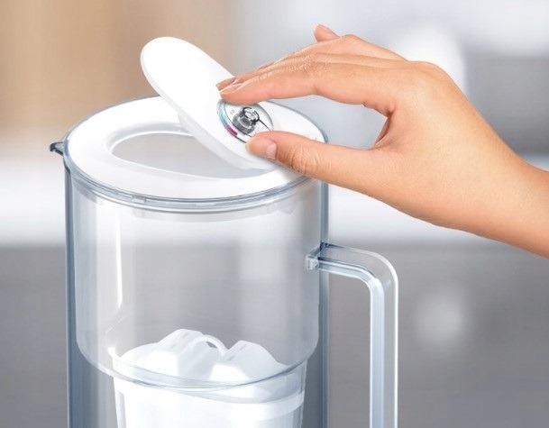 Dzbanek filtrujący szklany Aquaphor Glass 2,5l biały z 1x wkład Maxfor Mg