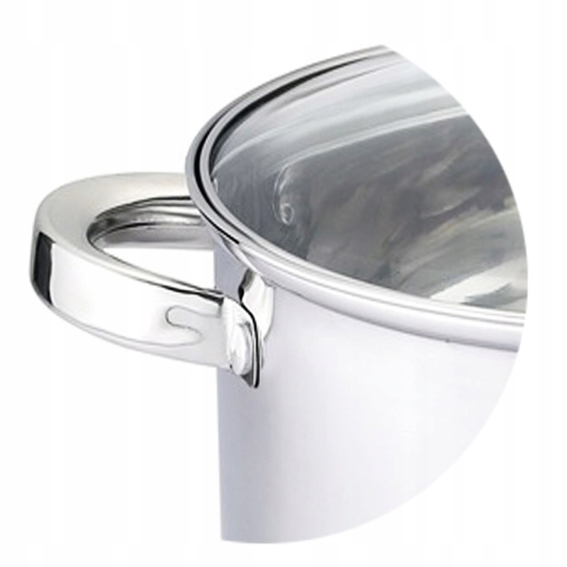 GARNKI INDUKCJA 4,7L Garnek STALOWY TRADYCYJNY z pokrywką 22x12,5cm