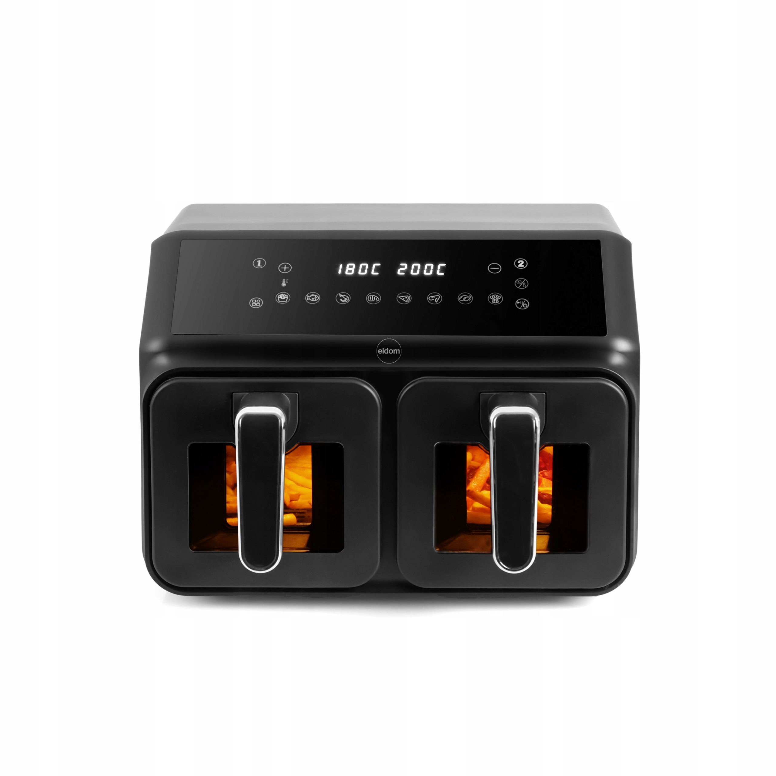 FRYTOWNICA BEZTŁUSZCZOWA AIRFRYER FRYTKOWNICA Eldom FR210 DUŻA PODWÓJNA 8L