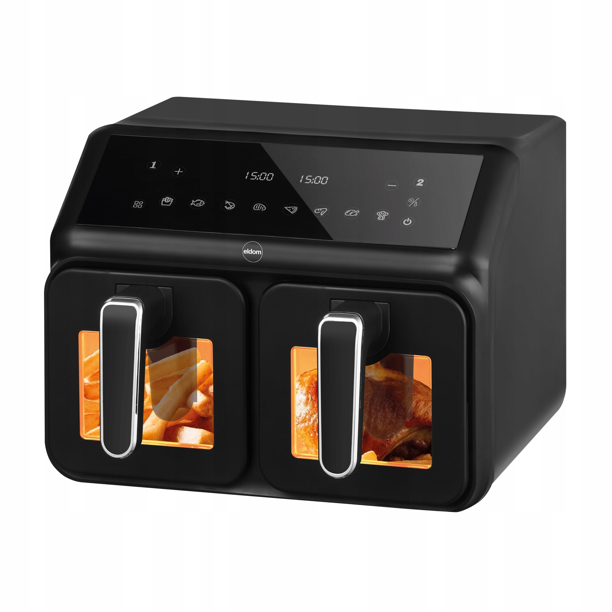 FRYTOWNICA BEZTŁUSZCZOWA AIRFRYER FRYTKOWNICA Eldom FR210 DUŻA PODWÓJNA 8L