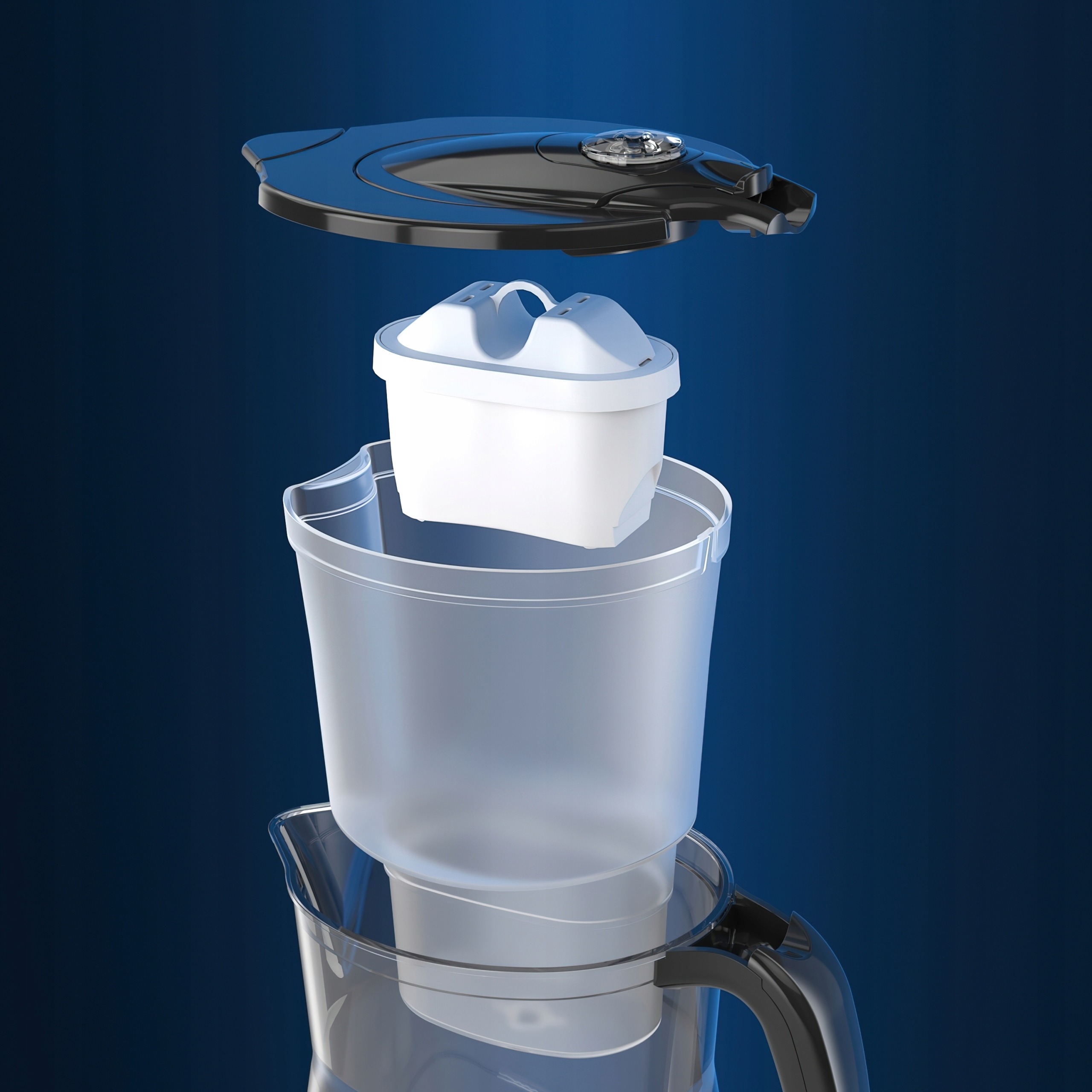 Dzbanek filtrujący do wody Aquaphor Onyx CZARNY 4.2 l +3 WKŁADY MG Maxfor