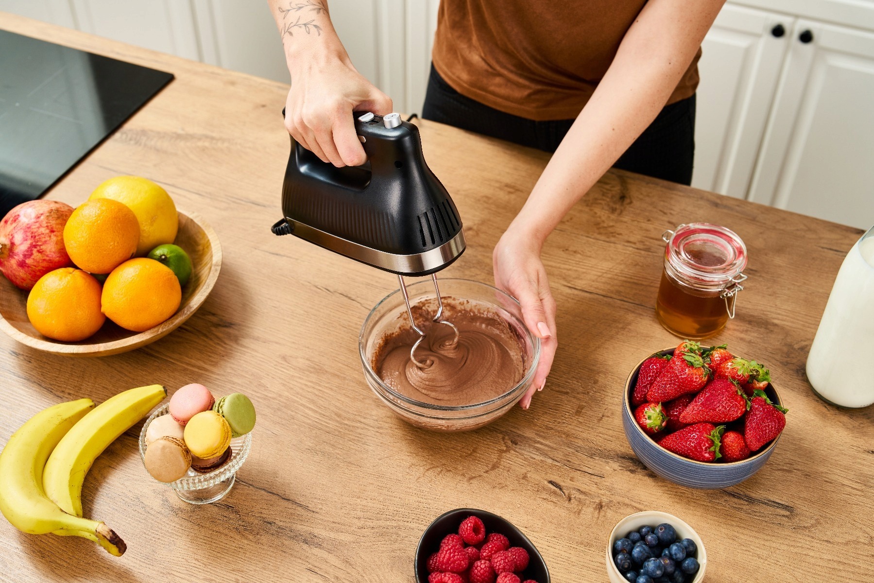 Mikser ręczny robot kuchenny Lafe Mix & Store 500 W Czarny