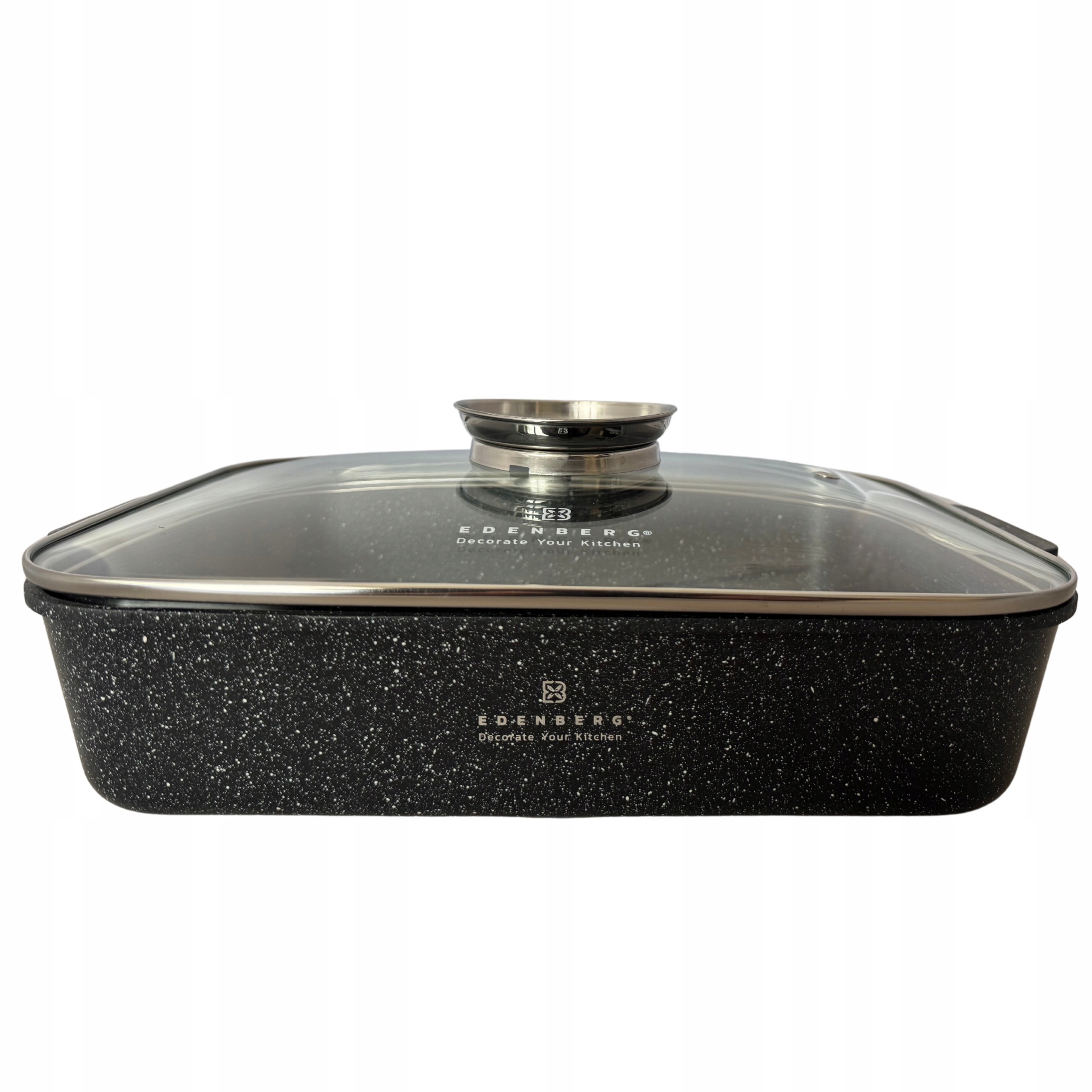 BRYTFANNA PŁYTKA Garnek DO ZAPIEKANIA Brytfanna MARMUROWA 4.7L + ŁAPKI 2szt