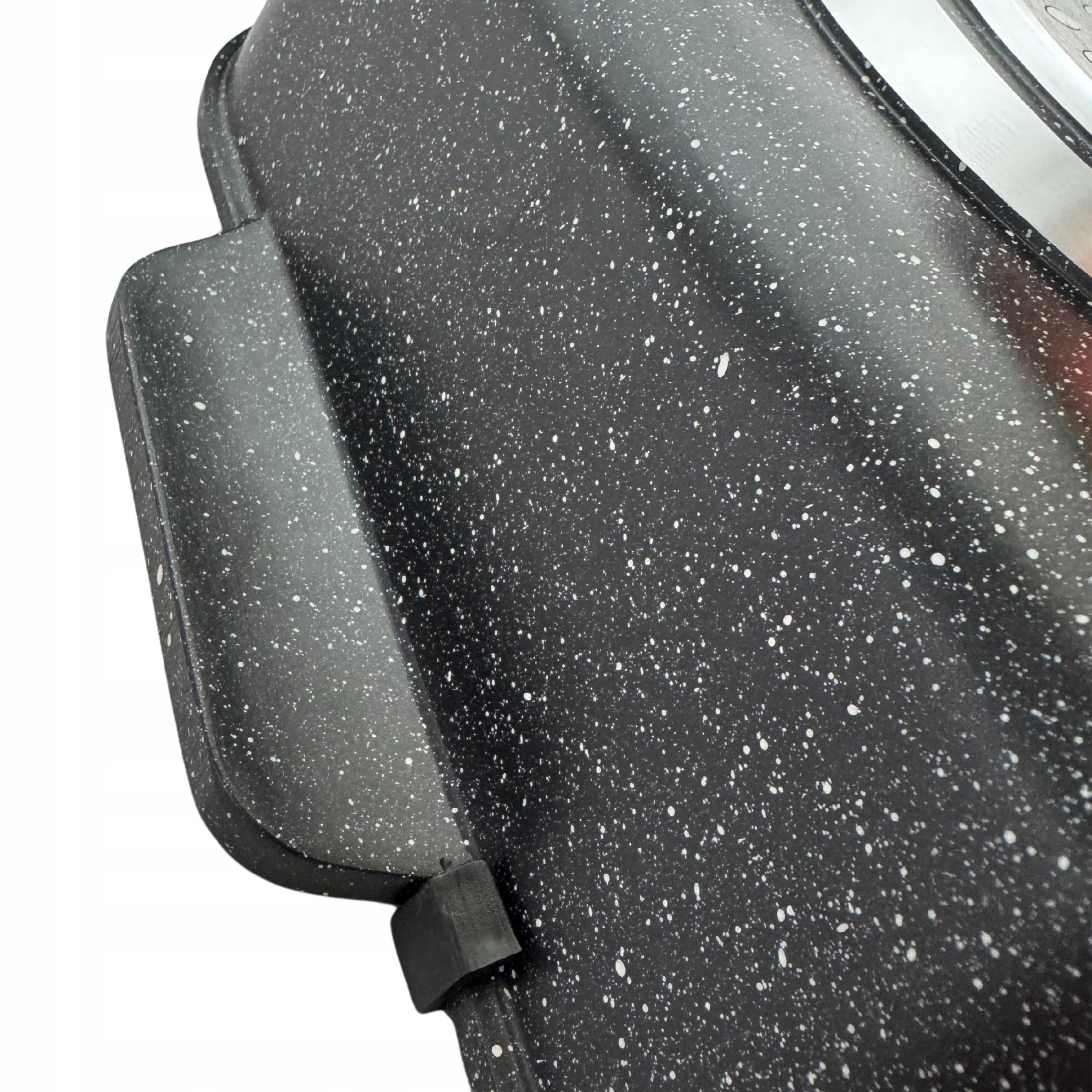 BRYTFANNA PŁYTKA Garnek DO ZAPIEKANIA Brytfanna MARMUROWA 4.7L + ŁAPKI 2szt