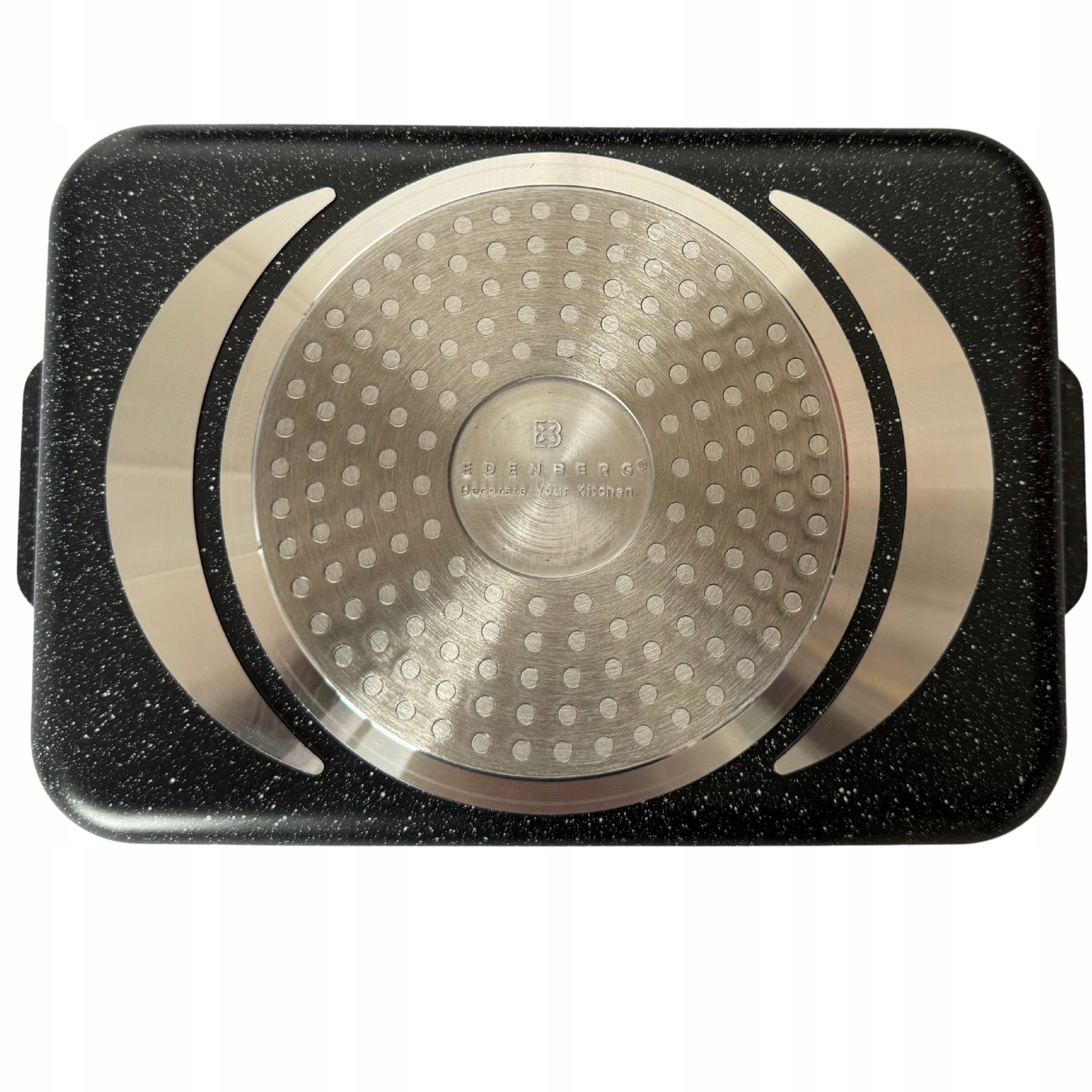 BRYTFANNA PŁYTKA Garnek DO ZAPIEKANIA Brytfanna MARMUROWA 4.7L + ŁAPKI 2szt