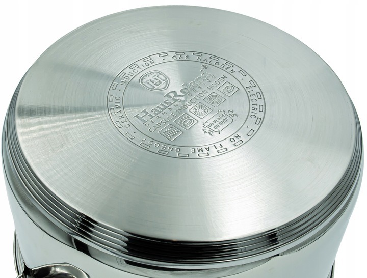 GARNKI INDUKCJA 3,6L Garnek STALOWY TRADYCYJNY z pokrywką 20x11,5 cm