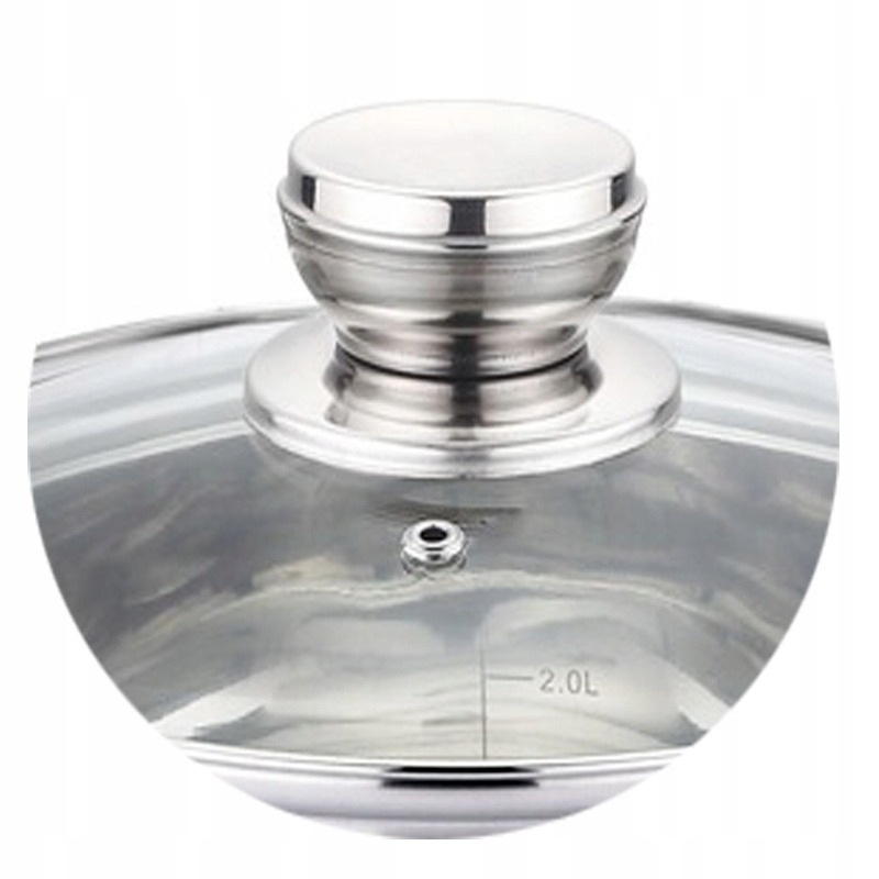 GARNKI INDUKCJA 3,6L Garnek STALOWY TRADYCYJNY z pokrywką 20x11,5 cm