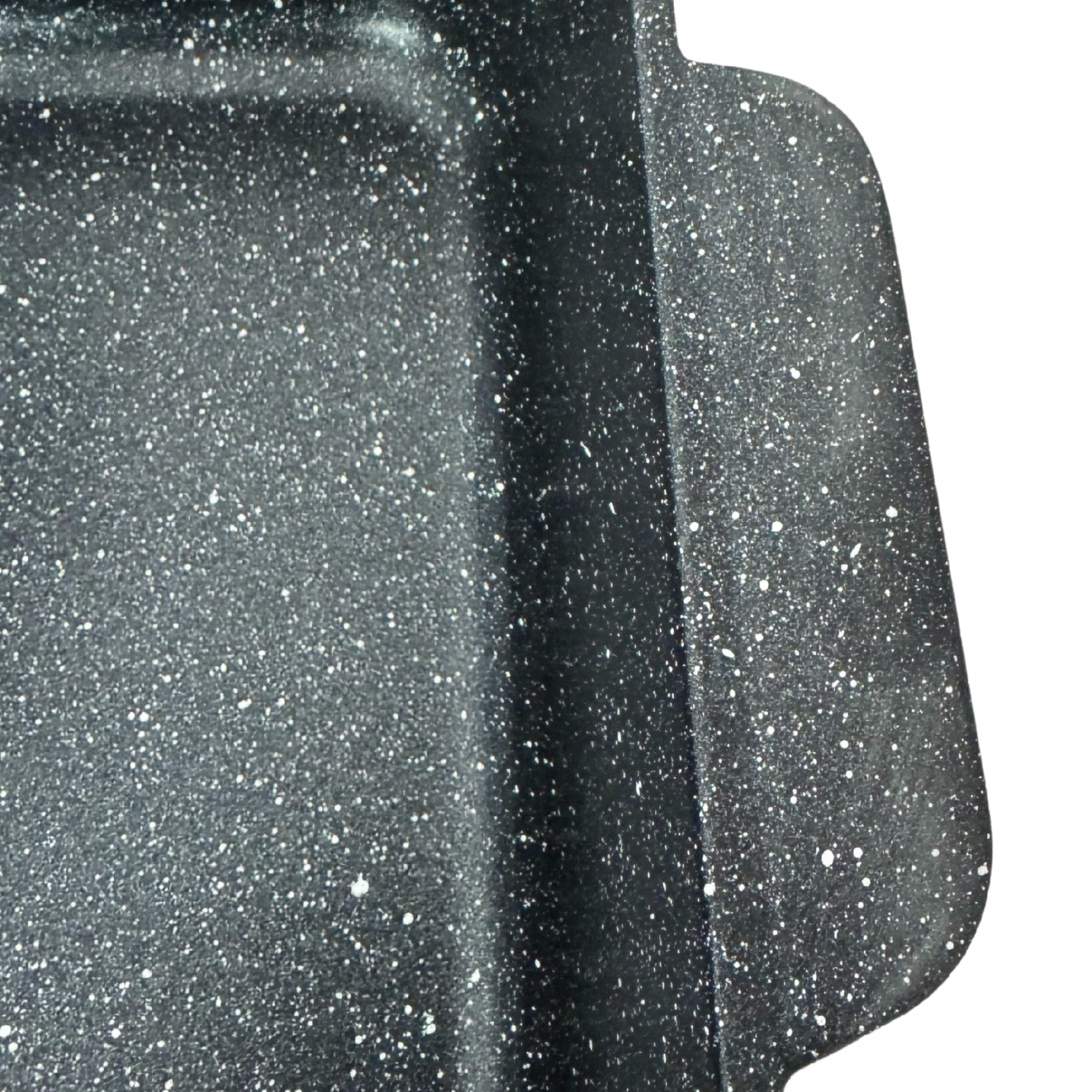 BRYTFANNA PŁYTKA Garnek DO ZAPIEKANIA Brytfanna MARMUROWA 4.7L + ŁAPKI 2szt