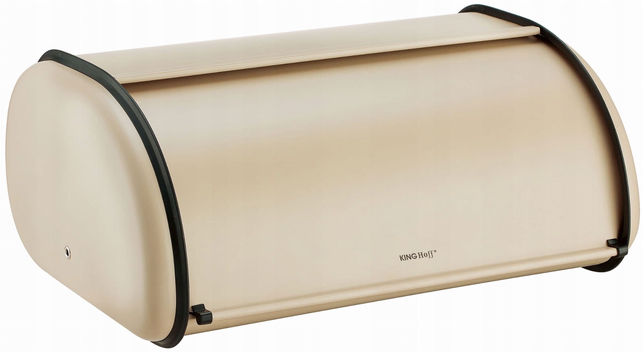 CHLEBAK DUŻY POJEMNIK NA PIECZYWO CHLEB METALOWY Kinghoff BEŻ BEŻOWY