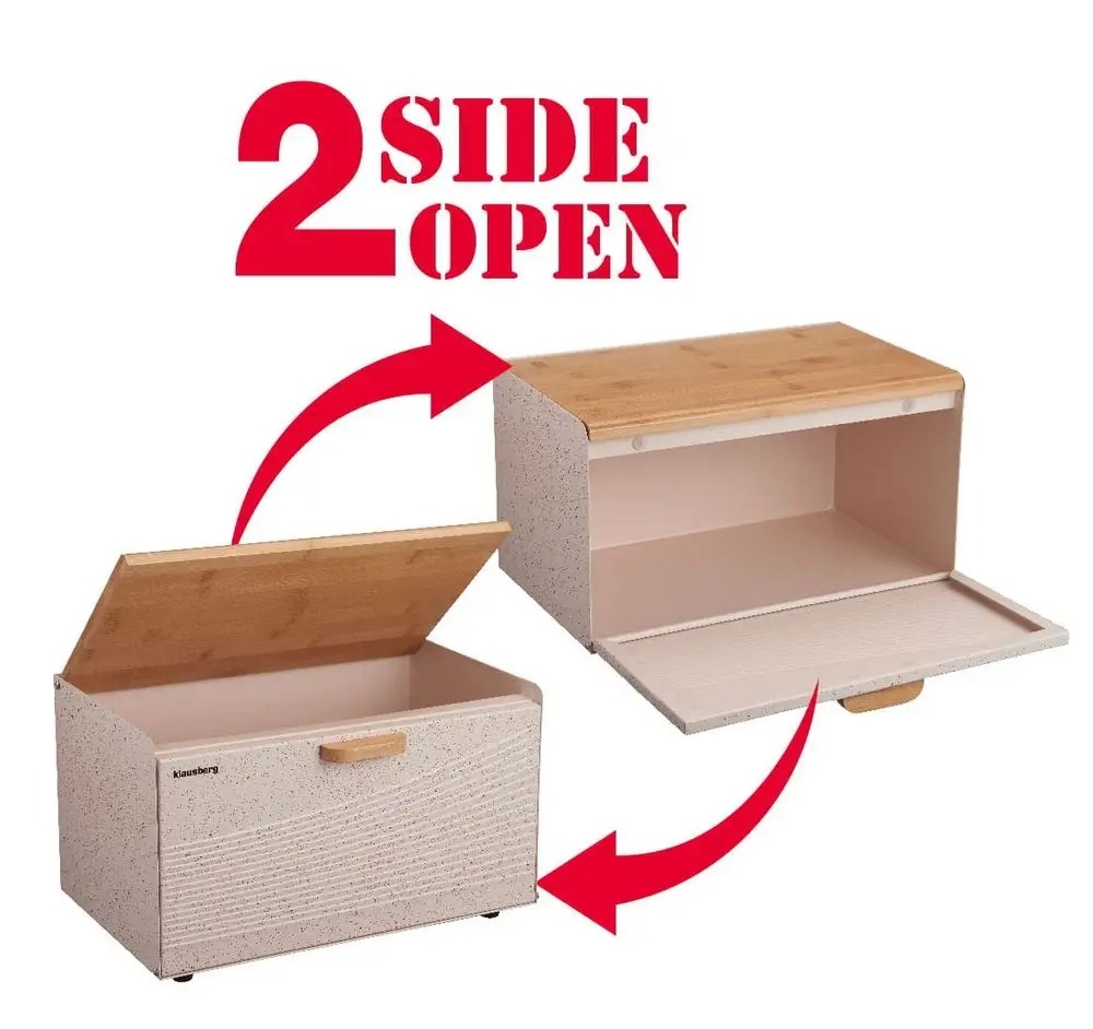 Chlebak jednoczęściowy Klausberg 2 Side Open beżowy stal