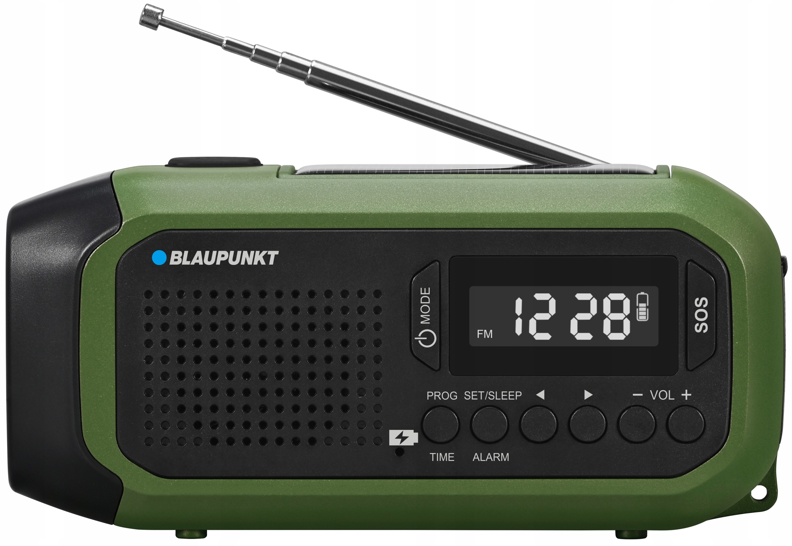 RADIO PRZENOŚNE SOLARNE TURYSTYCZNE Z DYNAMO NA RYBY ER20 + LATARKA SOS