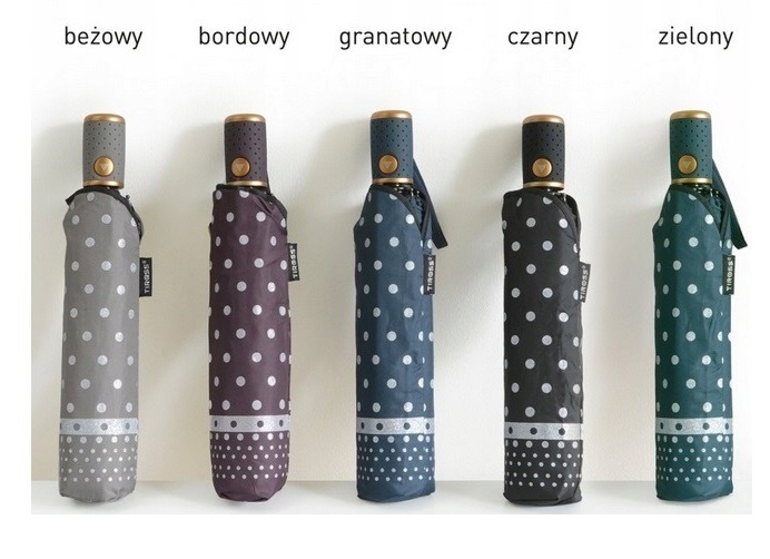 Tiross parasol automatyczny, składany, XL, z pokrowcem czarny